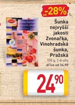 Šunka nejvyšší jakosti Zvonařka, Vinohradská šunka, Pražská