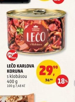 LEČO KARLOVA KORUNA s klobásou 400 g
