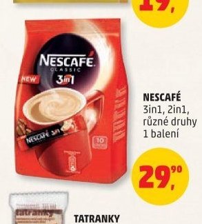 NESCAFÉ 3in1, 2in1, různé druhy