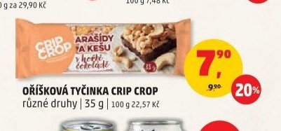 OŘÍŠKOVÁ TYČINKA CRIP CROP různé druhy | 35 g