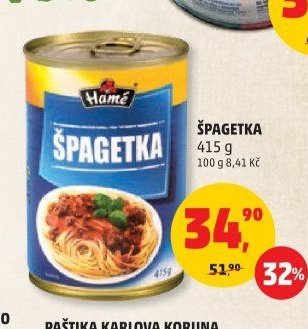ŠPAGETKA HAMÉ