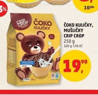 ČOKO KULIČKY, MUŠLIČKY CRIP CROP
