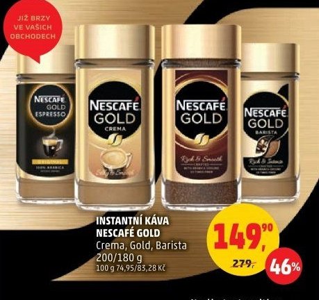 INSTANTNÍ KÁVA NESCAFÉ GOLD