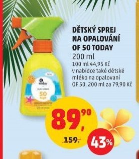 DĚTSKÝ SPREJ NA OPALOVÁNÍ OF 50 TODAY