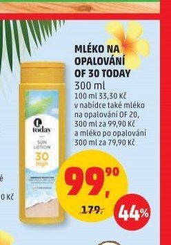 MLÉKO NA OPALOVÁNÍ OF 30 TODAY