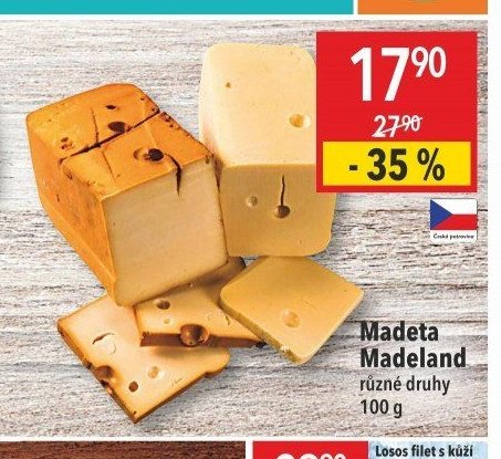 Madeta Madeland různé druhy