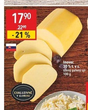 Inovec 30 % t. v s. uzený pařený sýr