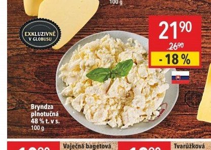 Bryndza plnotučná 48 % t. v s.