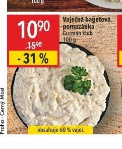 Vaječná bagetová pomazánka Gurmán klub