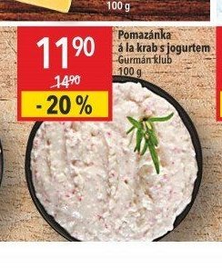 Pomazánka á la krab s jogurtem Gurmán klub