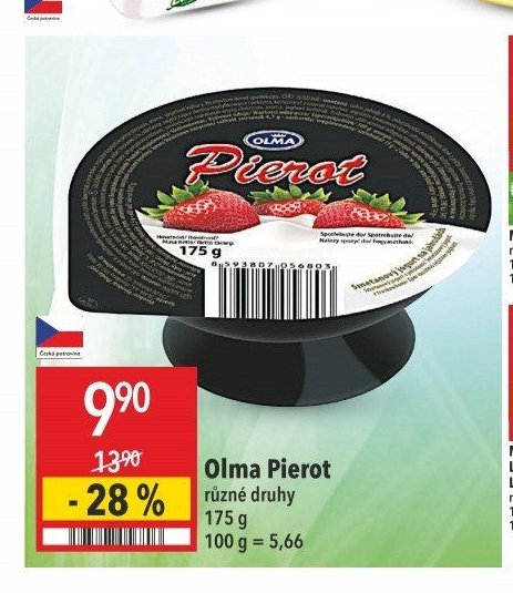 Olma Pierot různé druhy