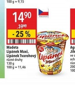 Madeta Lipánek Maxi, Lipánek Tvarohový