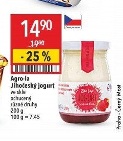 Agro-la Jihočeský jogurt ve skle
