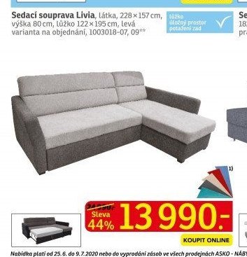 Sedací souprava Livia - ASKO akcniletaky.com