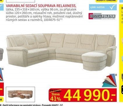 VARIABILNÍ SEDACÍ SOUPRAVA RELAXNESS - ASKO akcniletaky.com
