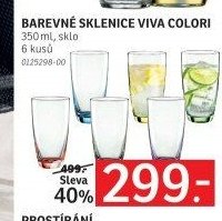 BAREVNÉ SKLENICE VIVA COLORI - ASKO akcniletaky.com