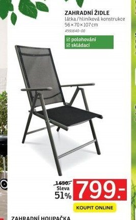 Zahradní židle - ASKO akcniletaky.com