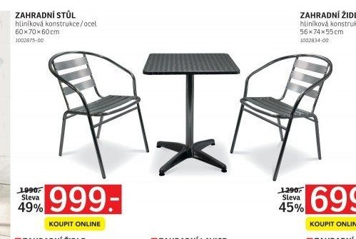 ZAHRADNÍ STŮL hliníková konstrukce / ocel - ASKO akcniletaky.com