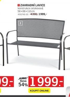 ZAHRADNÍ LAVICE konstrukce celokovová - ASKO akcniletaky.com