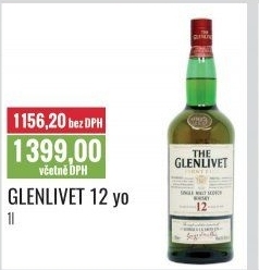 Whisky skotská 12 YO The Glenlivet