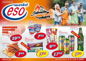 akční leták ESO MARKET 1.7.2020-12.7.2020
