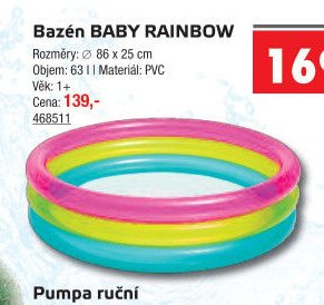 Bazén BABY RAINBOW - UNI HOBBY akcniletaky.com