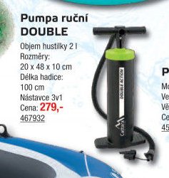 Pumpa ruční DOUBLE - UNI HOBBY akcniletaky.com