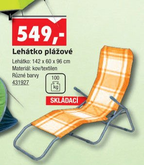 Lehátko plážové - UNI HOBBY akcniletaky.com