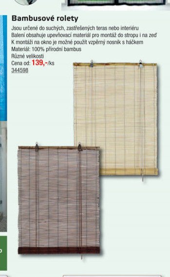 Bambusové rolety - UNI HOBBY akcniletaky.com