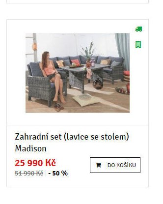 Zahradní set (lavice se stolem) Madison - ASKO akcniletaky.com