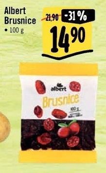 Brusinky klikvy sušené Albert