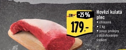 Hovězí plec kulatá - falešná svíčková