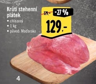 Krůtí stehenní plátek