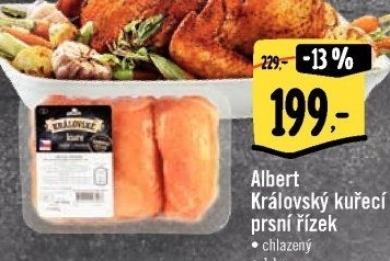 Kuřecí prsní řízky královské Albert
