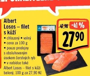 Losos filety Albert