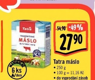 Máslo Tatra
