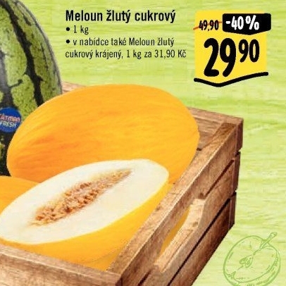 Meloun cukrový žlutý