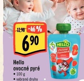 Ovocná kapsička Hello