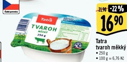 Tvaroh měkký Tatra