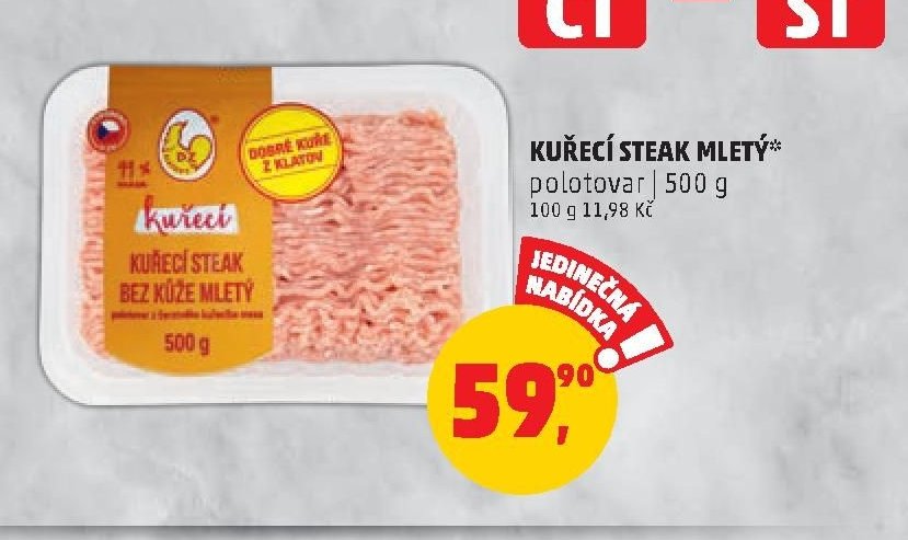 KUŘECÍ STEAK MLETÝ*