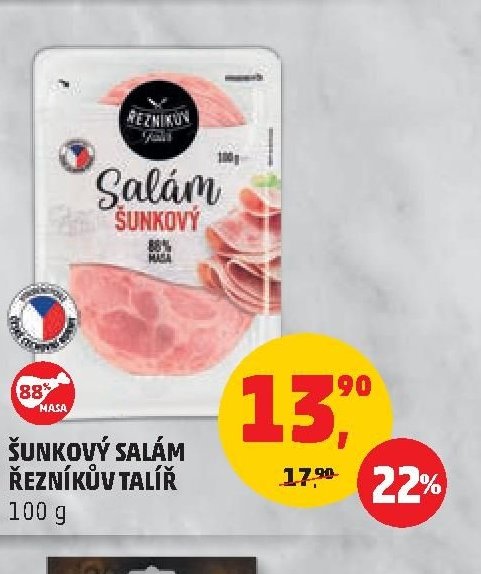 ŠUNKOVÝ SALÁM ŘEZNÍKŮV TALÍŘ