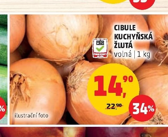 CIBULE KUCHYŇSKÁ ŽLUTÁ