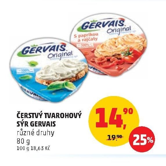 ČERSTVÝ TVAROHOVÝ SÝR GERVAIS