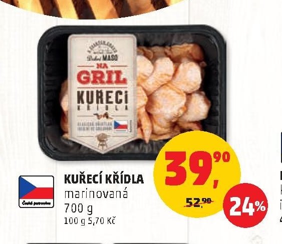 KUŘECÍ KŘÍDLA marinovaná