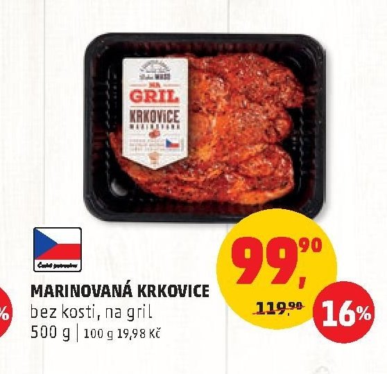 MARINOVANÁ KRKOVICE bez kosti, na gril