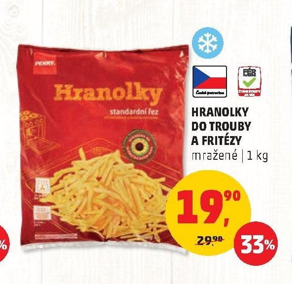 HRANOLKY DO TROUBY A FRITÉZY mražené