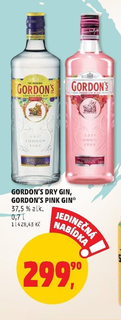 GORDON'S DRY GIN, GORDON'S PINK GIN