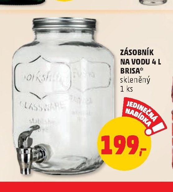 ZÁSOBNÍK NA VODU 4 L BRISA