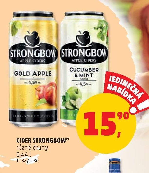 Cider Strongbow různé druhy