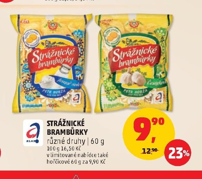 Strážnické brambůrky různé druhy